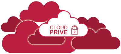 Illustration cloud privé